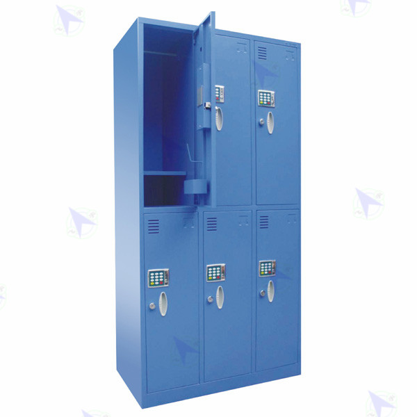 GY-1 电子密码锁六门更衣柜